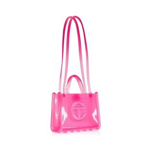 Melissa x Telfar Medium Jelly Shopper - Clear Pink NWT